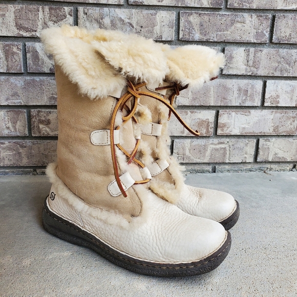 born winter boots with shearling